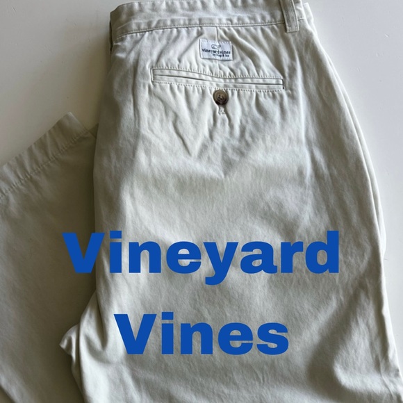 Vineyard Vines Mens Club Pant sz 36x32 color: Stone - Picture 1 of 6